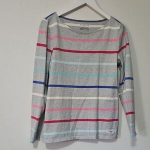 Talbots Multicolor Striped Top M
